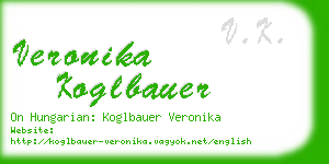 veronika koglbauer business card